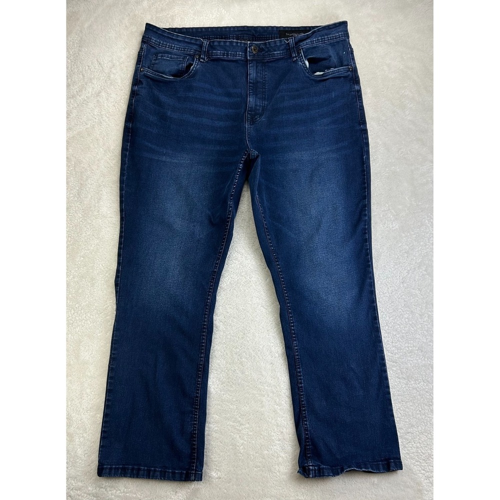 The Perfect Jean NYC Bootcut Jeans Mens 40x30 Blue Stretch Denim High Rise Comfy